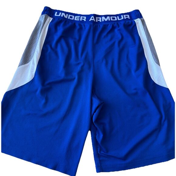 UNDER ARMOUR MEN'S BASKETBALL SHORTS XL Gym Streetwear Baggy Blue Pockets Comfy - Picture 1 of 10